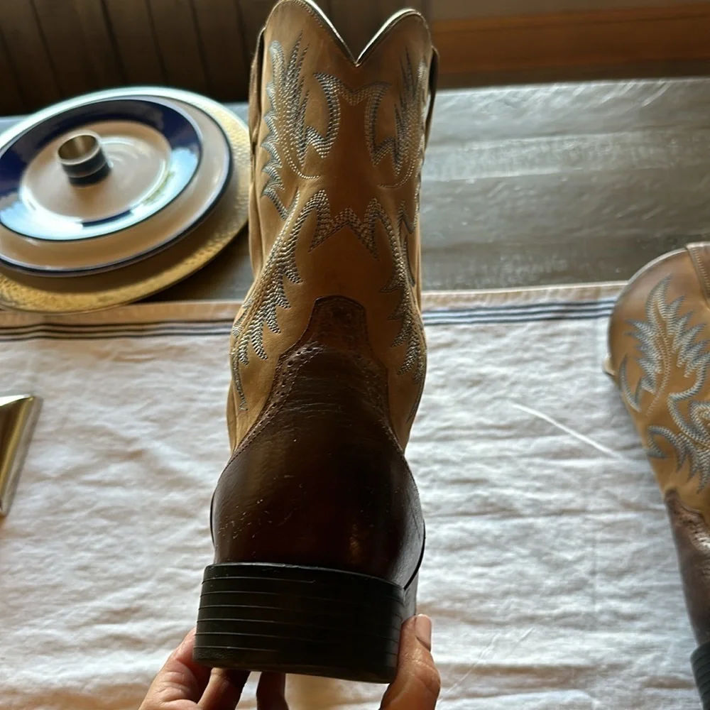 Ariat Heritage Stockman Western Boots Men’s Size US 10.5 EE Brown 10002252